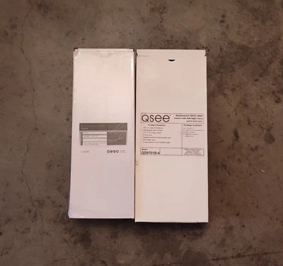 Cámara a color QSEE QD9701B4 12 VDC resistente a la intemperie visión nocturna paquete de 4 con cables - NUEVA Foto 1 de 4