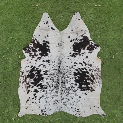 Alfombra de piso de piel de vaca 100 % real para área natural (65"x62") CC1381 Foto 1 de 2