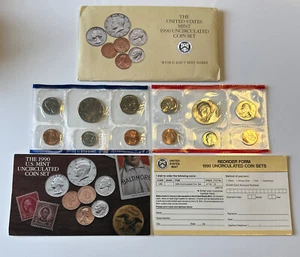 1990 Uncirculated Coin Set U.S Mint Original Government Packaging OGP- - Picture 1 of 5