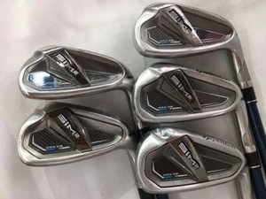 Golf Iron Set TaylorMade SIM2 MAX OS TENSEI BLUE TM6 (R) 5pcs 6-P JAPAN - Picture 1 of 8