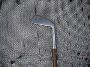Antique Vintage Wood Shaft Rustless Mussel Back Iron 30* D 0 SW - Picture 1 of 17