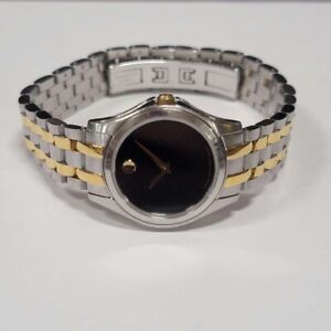 MOVADO Two Tone Stainless Steel 26mm Ladies Quartz Watch 01.3.20.1004 MD44