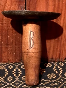 Antique Primitive Farm Hogscraper Carved Initials AAFA - Picture 1 of 11