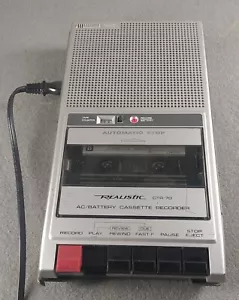 Vintage Realistic Portable Cassette Recorder CTR-70  - Picture 1 of 10