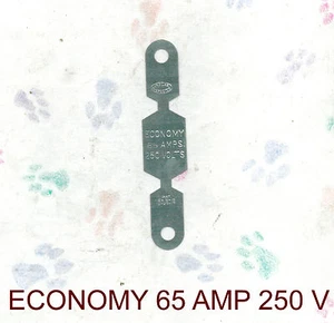 ECONOMY ERNEUERUNG SICHERUNGSEINSÄTZE 65 AMP 250 VOLT (10ER PACK) - Bild 1 von 2