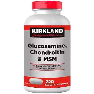 Kirkland Signature glucosamina condroitina y MSM | Soporta huesos 220 cápsulas Foto 1 de 2