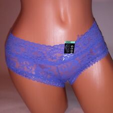 George Panty Small 5 Hipster Purple Solid Allover Lace New