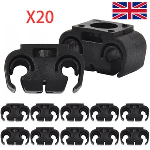 Brake Line Clips - BLACK - Pack of 20 - Suitable for 5mm (3/16") Brake Pipes HOT - Picture 1 of 4