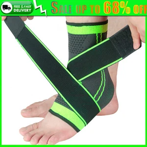 Ankle Support Compression Brace Foot Heel Achilles Tendon Arthritis Pain Strap - Picture 1 of 16