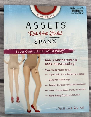 PANGUITA SPANX ASSES RED HOT LABEL SUPER CONTROL CINTURA ALTA MODELADORA TALLA 7 PEOREST Foto 1 de 4