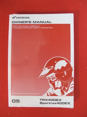 Honda TRX400EX 2005 Sportrax 400EX original nuevo manual del propietario F589 Foto 1 de 4