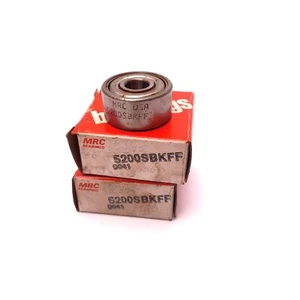 Lot of 2 TRW 5200SBKFF Double Shielded Ball Bearing ID: 10mm OD: 30mm x 14.3mm - Picture 1 of 3