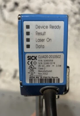 SICK CLV420-2010S02 / CLV4202010S02 fixed bar code reader,  backet included - Image 1 of 4