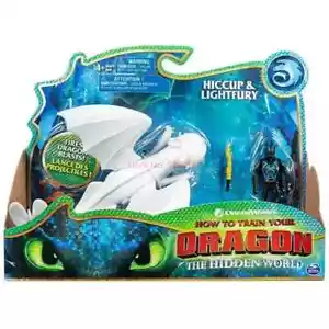 Figura de acción original Toothless Light Fury dibujos animados Cómo entrenar a tu dragón. - Imagen 1 de 26