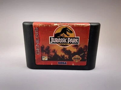 Jurassic Park (Sega Genesis, 1993) Authentic Cartridge Only Tested - Image 1 of 4