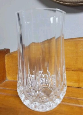 J.G. DURAND, CRISTAL D'ARQUES Cristal d'Arques - LONGCHAMP - Elegant Crystal Highball Glass Tumbler