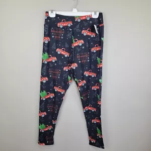 Dren Designs Christmas Truck Polyester Spandex Ankle Leggings Plus Size - Picture 1 of 7