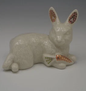 LENOX CHINA JEWELS CONEJO CONEJO SNACK TIME CON ZANAHORIA 1996 PASTER - Imagen 1 de 5