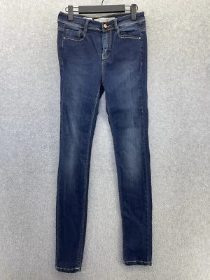 ZARA Women's Blue Denim Jeans Size 4 Skinny Dark Wash - Image 1 of 4