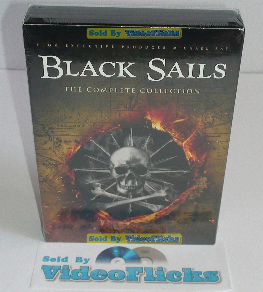 Black Sails Complete Series Seasons 1-4 DVD 12-Disc Box Set New Sealed - Image 1 of 4