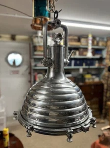 Elegant Large Fluted Aluminum Ceiling Pendant Light -Iconic Modern Space Fixture - Picture 1 of 8