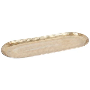 Skandinavisches Design Tablett Kerzentablett Ilnur Gold Oval 45cm - Bild 1 von 6
