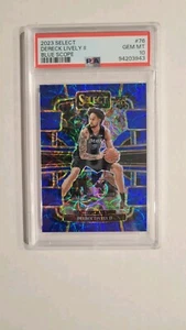2023 Panini Select Dereck Lively II Blue Scope Prizm Rookie RC #29/249 PSA 10 - Picture 1 of 2