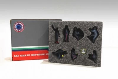 FORMULA ONE F1 PIT CREW TEAM SET AZUL III 1/43 FIGURA AMERICAN DIORAMA 38390 Foto 1 de 4