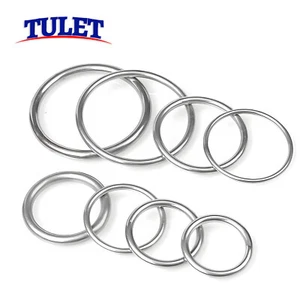 Junta tórica de acero inoxidable anillo redondo anillo de metal ojal anillo de acero inoxidable metal cerrado V2A - Imagen 1 de 97
