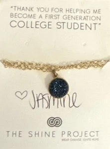 Nuevo Collar The Shine Project Dorado Azul Brillo - Imagen 1 de 2