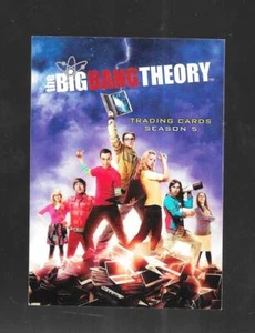 Big Bang Theory Season 5 2013 Promo Card P1 NSU Non-Sports Update - Picture 1 of 2