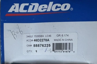 Suspension Ball Joint Front Lower ACDelco 46D2278A 88876225 - Image 1 of 4