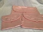 Vintage Stocking Scarve Loungerie Satin Bag set of 3 Pink