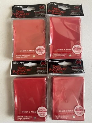 Ultra Pro - Deck Protector Sleeves , 50 sleeves total - RED - Image 1 of 3