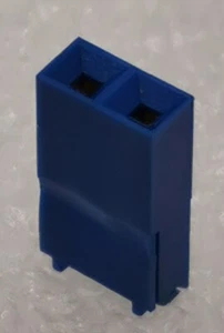 65474-001 Amphenol Jumper Socket Blue 2 Ways 2.54mm (10 Pcs)  - Bild 1 von 3