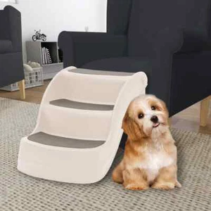 Escalera para Perros Plegable de 3 Peldaños Mascotas Gris oscuro/Negro vidaXL - Imagen 1 de 30