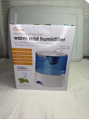 Crane EE-5202H 0.5 Gal. Warm Mist Humidifier - White - Image 1 of 4