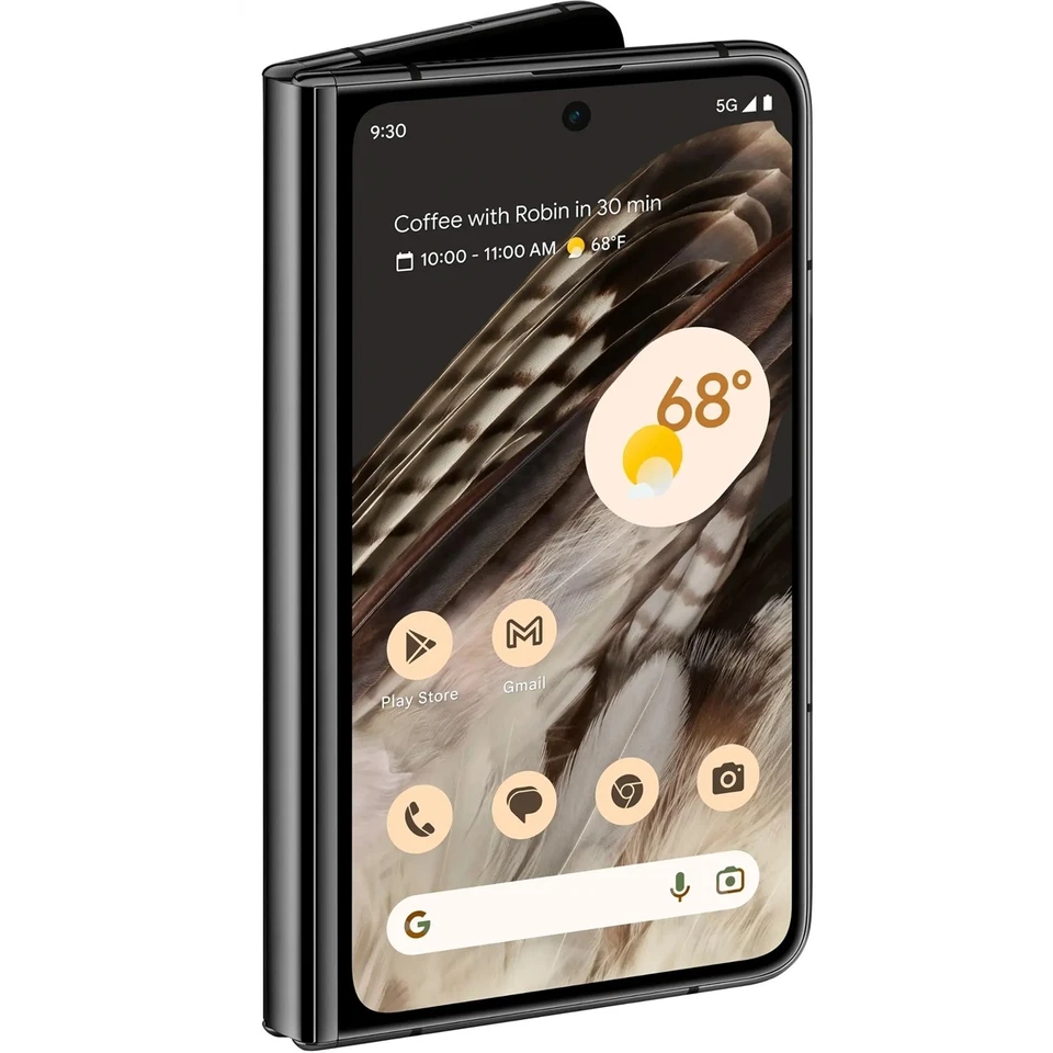 Google Pixel Fold 5G 256GB 7.6" Fully Unlocked, Obsidian Black - Excellent. - Image 1 of 1
