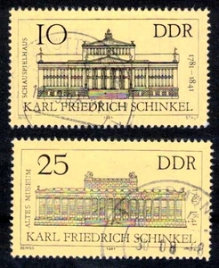 DDR 2619-2620 , gestempelt / o / Karl Friedrich Schinkel , Architektur /g1 - Bild 1 von 1