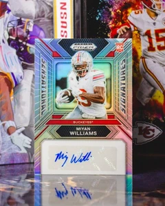 2024 Panini Prizm Draft Picks Sensational Signatures #SS-MWS Miyan Williams - Picture 1 of 2