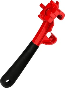 3-in-1 Aluminum Bung Wrench 5-55 Gal Drum & Bucket Opener Tool Red - Picture 1 of 4