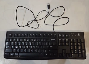 Logitech K120 Black USB Keyboard Used  - Picture 1 of 3