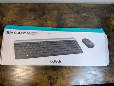 Logitech MK470 Slim Wireless Keyboard and Mouse Combo w/USB dongle for Windows - Image 1 of 4
