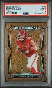 2024 Panini Obsidian Travis Kelce Gold /10 Kansas City Chiefs 95 PSA 9 - Bild 1 von 2