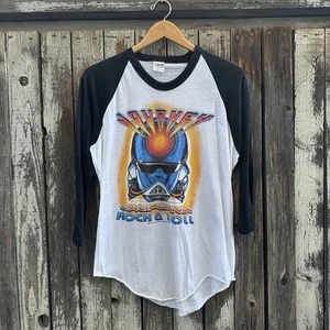 Camiseta vintage de los 80 Journey California Rock & Roll Forum Tour 1983 Raglán Ringer - Imagen 1 de 9