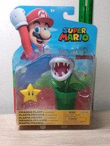 *FREE SHIP* 4" GREEN PIRANHA PLANT Super Mario World of Nintendo Jakks Pacific - Picture 1 of 2