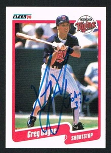 Greg Gagne #374 signed autograph auto 1990 Fleer Baseball Trading Card - Picture 1 of 1