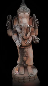 80" Huge Khmer Stone Sandstone Buddha Ganesh 'Angkor Vat Style' Relic Stone - Picture 1 of 9