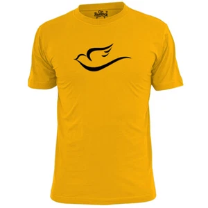 Mens Simple Dove Outline T Shirt Peace Love - Picture 1 of 3