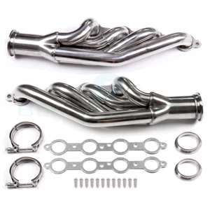 TURBO MANIFOLD EXHAUST HEADER FOR 97-13 CHEVY SMALL BLOCK V8 LS1/LS2/LS3/LS6 LSX - Picture 1 of 12
